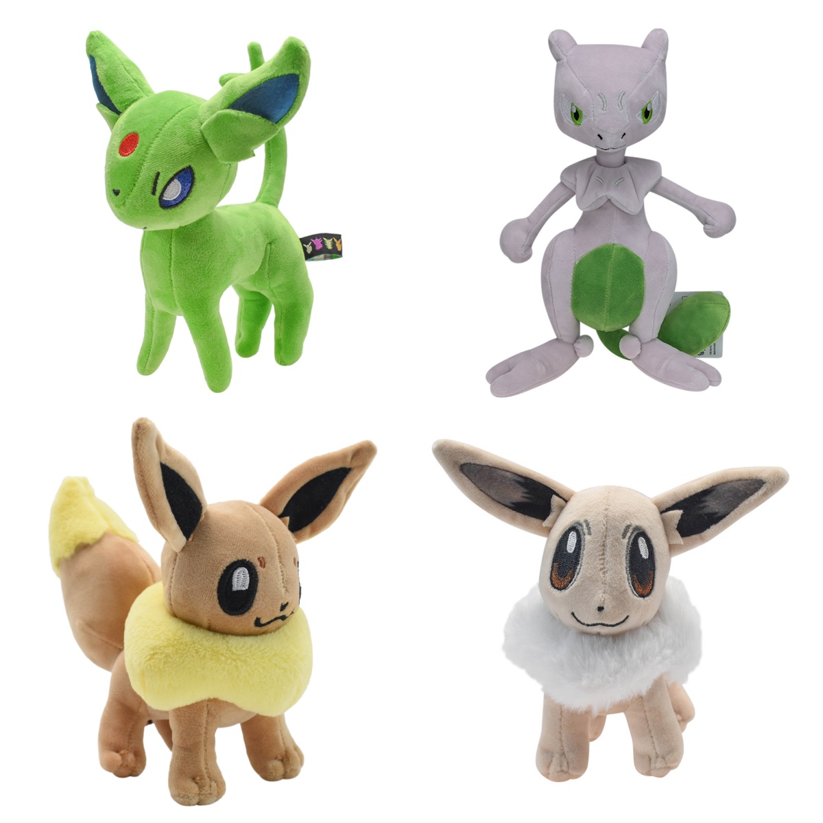 Online Educational Games For Kids - ソフトポケモンぬいぐるみ光沢のあるエスペオンミュウツーフレアオンイーブイぬいぐるみ子供ファンギフト