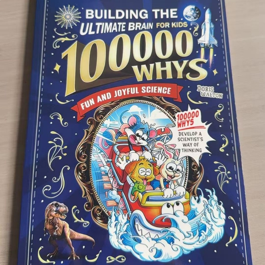 Kids Education Book - 100000 Whys: 子供のための究極の脳を構築する 英語版 楽しい科学漫画ブック 子供の早期教育