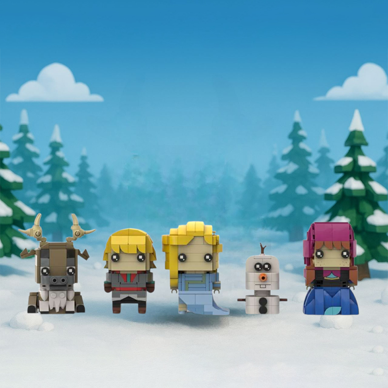 Kids No Education - 710ピース MOC エルサシリーズ ブリックヘッズ モデル 組み立てブロック