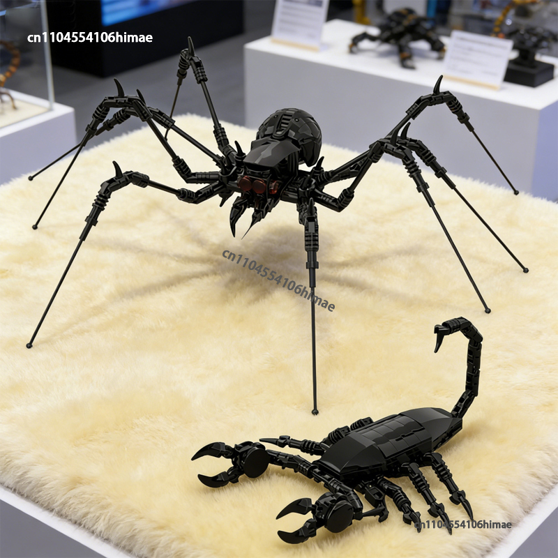 Kids Education Book Pdf - 新しい魔法のような不気味なクモ黒サソリモデル MOC ビルディングブロック DIY 教育建設玩具子供クリスマス誕生日ギフト
