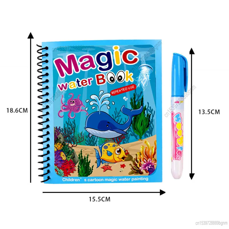 ペンセット,漫画の魔法の水絵画,教育ゲーム,スケッチ描画,落 - Kids Education Book のレビューと価格
