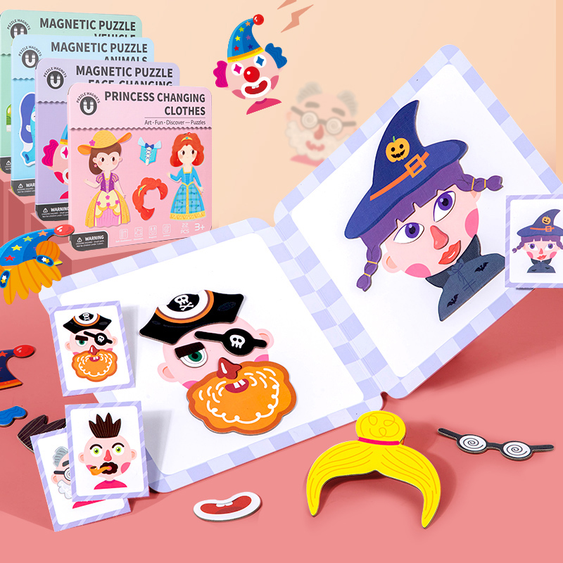 子供のための磁気サイレント本のおもちゃ,ジグソーパズル,幼児 - Kids Education Book のレビューと価格