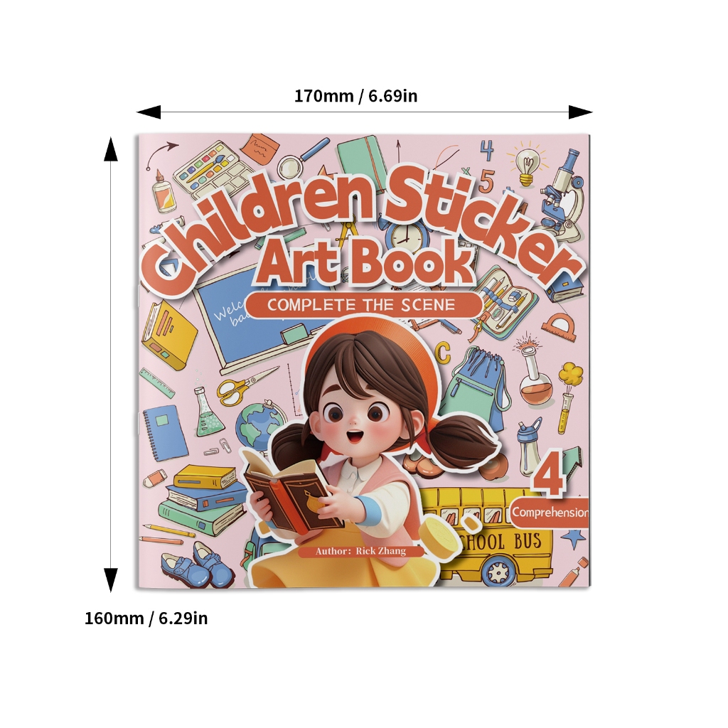 【在庫あり、迅速配送】子供用ステッカーアートブックセット、子 - Kids Education Book のレビューと価格