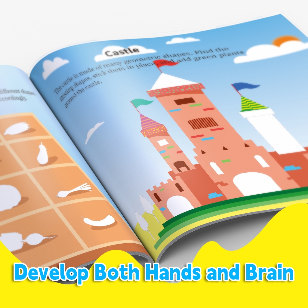 【在庫あり、迅速配送】子供用ステッカーアートブックセット、子 - Kids Education Book のレビューと価格