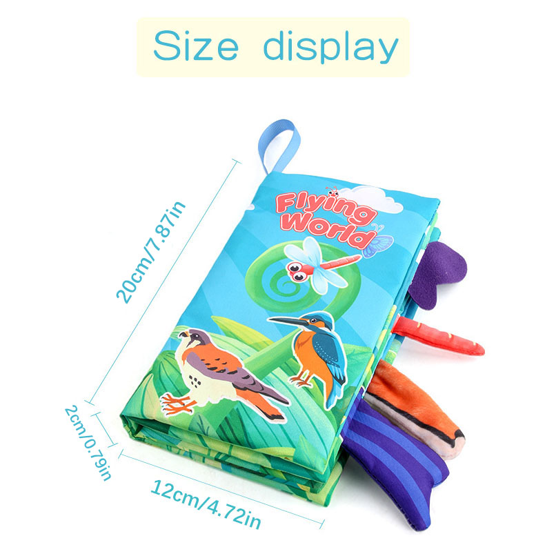 新しい赤ちゃん布の本視覚と聴覚トレーニング早期教育玩具子供漫 - Kids Education Book のレビューと価格
