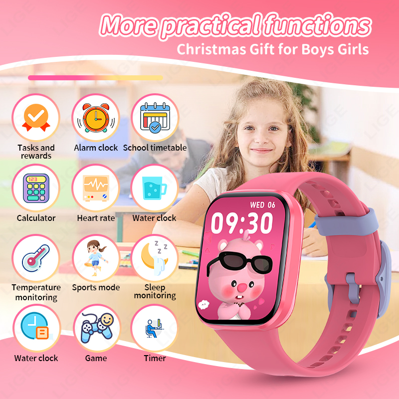 新しいスマートウォッチキッズボーイ子供腕時計学生教育スマート - Kids Education Steps のレビューと価格
