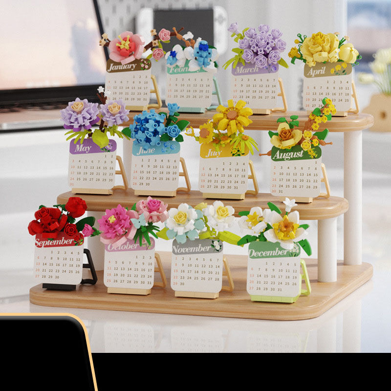 2026 多肉植物ビルディングブロック、3D パズルカレンダ - Kids Education Toys のレビューと価格