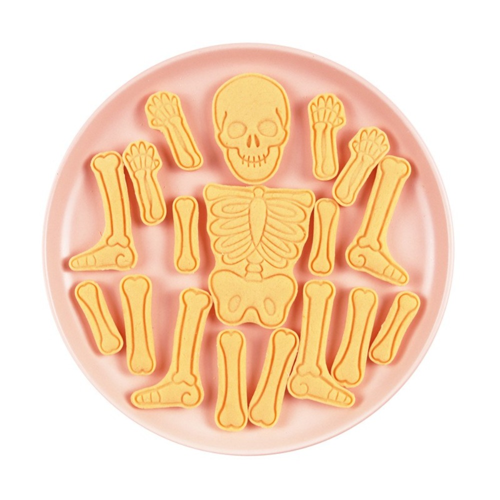 ハロウィンパズルフォンダンビスケット型 人体の頭蓋骨型 一体 - Human Body Puzzle のレビューと価格