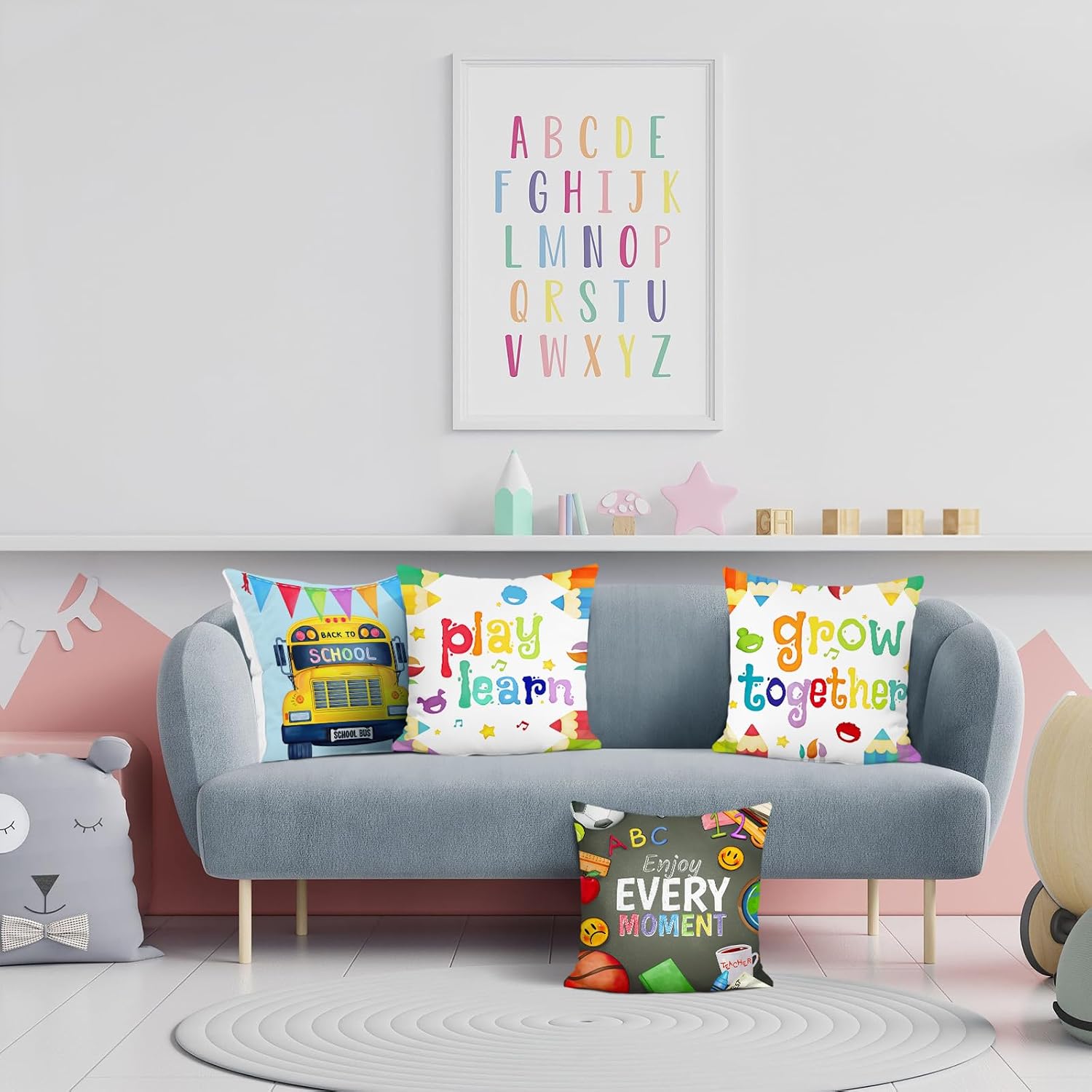 4 パック バックトゥスクール保育園用スローピローカバーセッ - Kids Education Motivation のレビューと価格